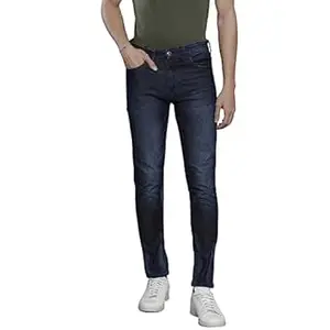 The Indian Garage Co Men Slim Fit Solid Mid-Rise Stretchable Jeans