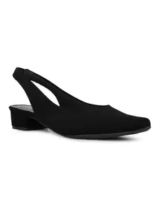 Inc.5 Womens Black Solid Pointed Heels