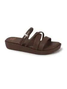 Carlton London Women Fashion Sandal,Brown,UK-8