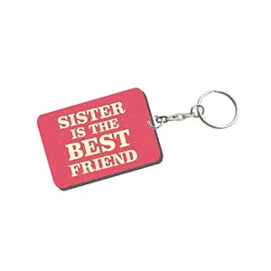 Family Shoping Bhai Dooj Gift Sister is The Best Friend Keychain Keyring Bhai Dooj Gift for Sister Rakhi Special