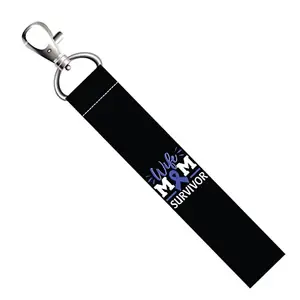 ISEE 360® Wife Mom Survivor Lanyard Tag with Swivel Lobster for Gift Luggage Bags Backpack Laptop Bags L X H 5 X 0.8 INCH