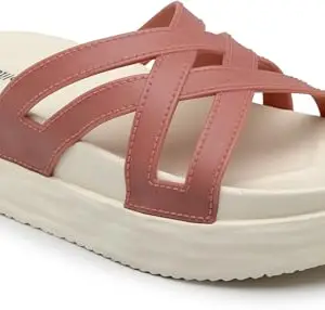 JUMPLITE Women's Pink PVC Casual Sandal - JL-ART-3023-3A-Pink_36