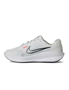 Nike Downshifter 13 Wide-White Black-Pure Platinum-Bright CRIMSON-FJ1284-100-6UK
