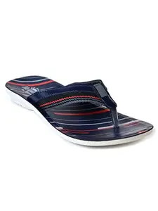 AJANTA Mens Blue Flat Sandal PU3057