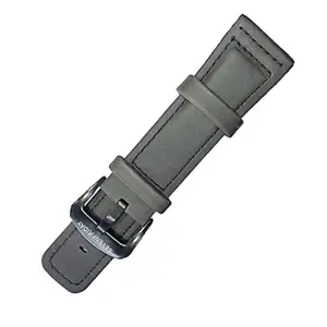 RAYYN [SAFDY SEVENFRIDAY 28 mm Genuine Leather Watch Strap (Black)