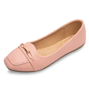 Sixth Street Women's Casual Comfortable and Lightweight Ballerina Ballet Flats-Pink-(Size-38)