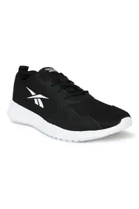 REEBOK Men Synthetic/Textile Ripple Ignite M Running Shoes Black/White UK-7
