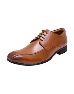 HiREL'S Men's Tan Formal Shoes-7 UK/India (40.5 EU) (hirel871)
