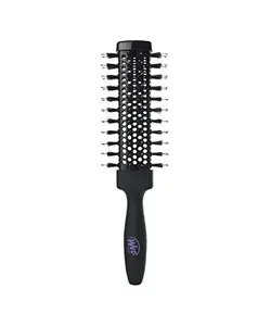 Wet Brush Beach Waves Round Brush for All Hair Types A Perfect Blow Out with Less Pain, Effort and Breakage Square Barrel, Black