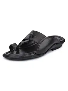 Greentech Kohlapuri Chappal (Slippers) For Men | Slipper |Handmade|Comfortable| Stylish | Unique |Elevate Your Style|Stylish Chappal For Men & Boy | Dark Brown | Size 6