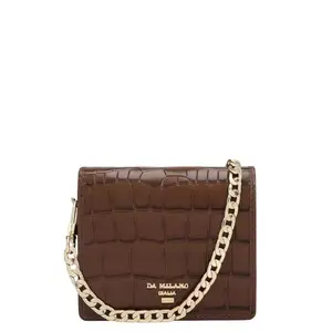 Da Milano Leather Women Sling Wallet - Brown (10259A)