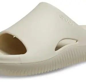 Crocs Mellow Off White Slide-(208392-2Y2)-3 UK Men/ 4 UK Women (M4W6)