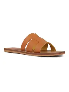 Inc.5 Womens Tan Casual Strappy Open Toe Flats