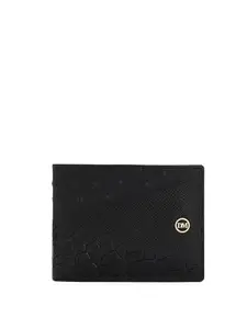 Da Milano Genuine Leather Black Bifold Mens Wallet with Multicard Slot (10433)
