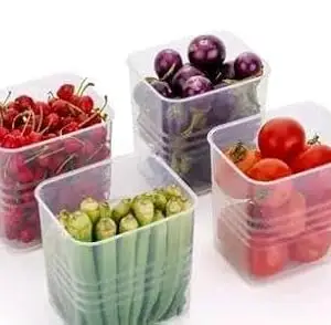 Fridge Door Organiser Set of 8 Fridge Storage Boxes Multipurpose containers for Storage Space-Saving Vegetable Storage Boxes for Fridge Side Door|Design - 2476 for Home and Kitchen