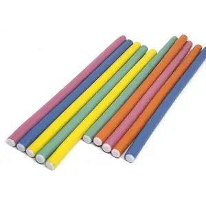 ZAUKY Hair Curling Flexi Rod Rollers Soft Twist Hair Curler For Women 10 Pcs Pack Of 1 - MULTICOLOR