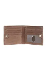 Allen Solly Men Brown Solid Leather Wallet