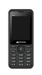 Micromax All-New X702 Sleek & Stylish Design| Dual Sim keypad Mobile with 2.4" Big Screen| Big Battery 1000 mAh Battery & Big Screen| Wireless FM |Black price in India.