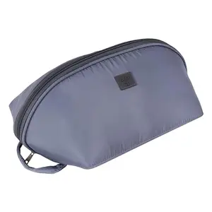 RNTR® Women Travel Bra Underwear Lingerie Organizer, Cosmetic Makeup Toiletry Bag with Multi-Pockets, Waterproof Cube Large Capacity Bag (Grey)