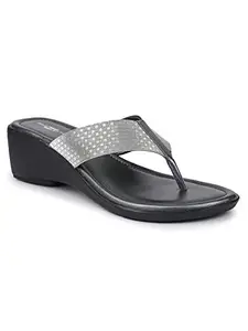 Shezone Women's Grey Color Heels (M508_Grey_42)