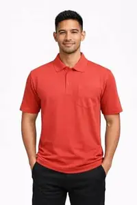 Walrus Men Stylish Solid Casual Polo Tshirt|Mars T Shirt with Pocket White Colour M Size|Breathable & Comfortable |Pack of 1|