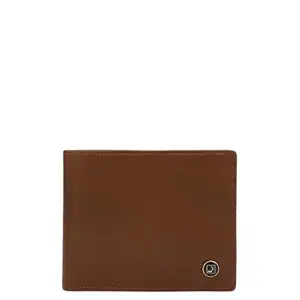 Da Milano RFID Protected Leather Wallet for Men with Card Slot - Brown