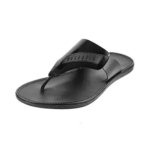 Mochi Men Black Synthetic Sandals 8-UK (16-370-11-42)
