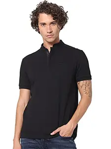 Celio Men's Polo T-Shirt [8904328662402,Black,L]