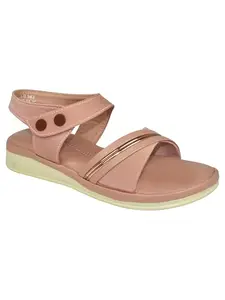 AJANTA Women Sandals with Adjustable Ankle Strap | Stylish Design and Cushioned Sandal for Office, Party and Formal Occasions.