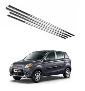 ROSHNEER Car Window Lower Garnish Stainless Steel Chrome Finish Exterior Compatible for Maruti Alto 800 (2020) Set of 4 PCS