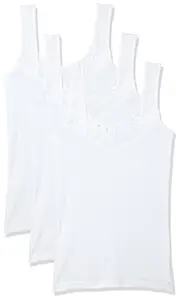 Dollar Missy Women's Cotton Camisole (Pack of 3) (MMBB-371_White_Small)