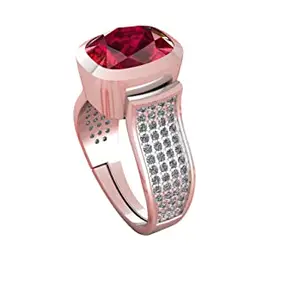 APSLOOSE 3.00 Ratti 2.25 Carat Natural Ruby Manik Beautiful Ring Gemstone 925 Strelling Silver Ring for Women and Men