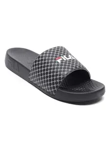Fila Savil Black Slides For Men, Size: 6