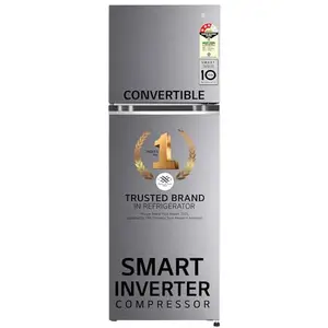 LG 246 L 3 Star Smart Inverter Frost-Free Double Door Refrigerator Appliance (2023 Model, GL-S262SDSX, Dazzle Steel, Convertible) price in India.