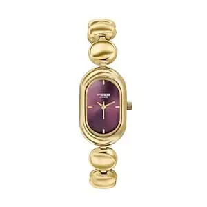 Sonata Poze 8 Quartz Analog with Plum Dial IPG Alloy Strap Watch for Women - SP80173YM01W