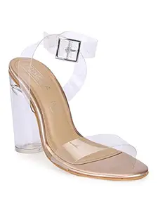 TRUFFLE COLLECTION Women's TP10054-06 Gold Patent Leather Fashion Sandals - UK 3