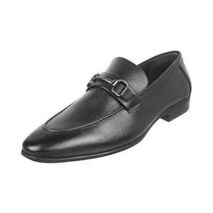 Mochi Men Black Formal Leather Flat Shoes UK/7 Eu/41 (19-285)