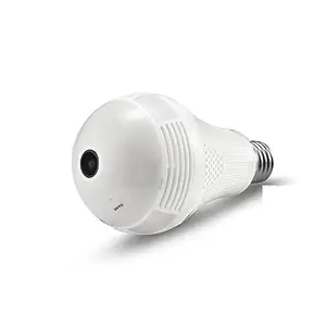 Paroxysm Bulb Camera 2MP 960/1080p Fisheye 360° Panoramic View Wireless WiFi IP CCTV Security Camera Watch Live Anywhere Anytime with Coloured Night Vision - V380 Pro| Indoor Outdoor Usage price in India.