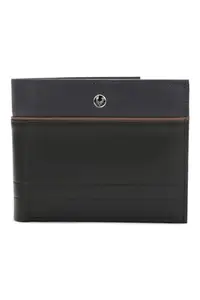Allen Solly Men Black Solid Genuine Leather Wallet