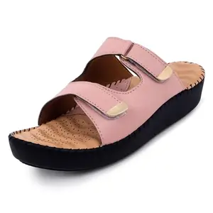 TRASE Charm Step-I Orthopedic Diabetic Soft Comfort Doctor Ortho Slippers for Women (Pink, 6 UK)