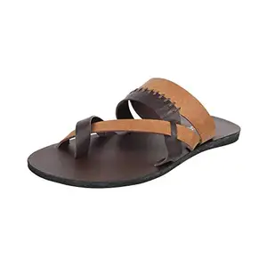 Metro Mens Synthetic Tan Slippers (Size (10 UK (44 EU))