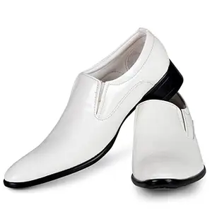 Vitoria Men's Relaxed PU Formal/Party Shoes | 2 Shoes Combo with Free Belt | Stylish & Comfortable | Ideal for Office, Casual Outings, Parties (14972_VTR-2004-Wht) (Multicolor)(Size: 7UK)