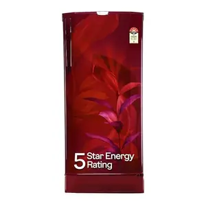 Godrej 180 L 5 Star Turbo Cooling Technology, 24 Days Farm Freshness Direct Cool Single Door Refrigerator With Base Drawer (RD EDGENEO 207E TDF MP WN, Maple Wine)