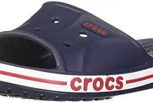 crocs unisex-adult Bayaband Slide NAVY/PEPPER Slide Sandal - 10 UK Men/11 UK Women (M11W13) (205392-4CC)