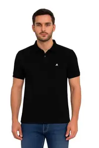 Classic Polo T-Shirt, Royal Black, Short Sleeve, Micro Polyester