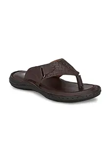 Shences GENUINE LEATHER SANDAL FOR MEN 6502BROWN_10