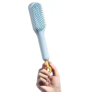 Self-Cleaning Anti-Static Massage Comb, Self Cleaning Hair Brush, Massage Comb For Hair, Retractable Rotary Lift Self-Cleaning Comb, Women's Hair Styling Tool.(pack of 1,multicolor)