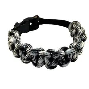 Black & White Paracord Survival Bracelet