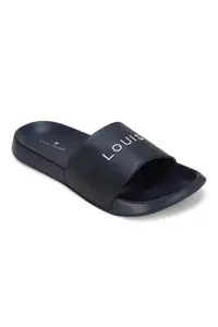 Louis Philippe Men Black Print Flip Flops
