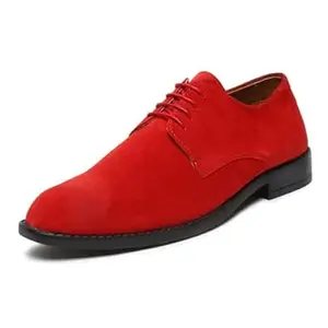 LOUIS STITCH Men's Formal Shoes | Italian Suede Leather Lace-Up | British Style Handcrafted | Comfortable for Business, Casual, and Parties | (SXSUPL)
